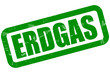 Grunge Stempel grün ERDGAS