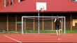 Video: Man trying to throw a ball into the basket /episode2/ Man trying to throw a ball into the basket /episode2/