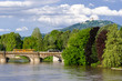 Turin (Torino), panorama with river Po and Mole Antonelliana