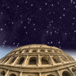 Rome. Beautiful view of Colosseum at night