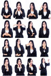 Business woman useful faces