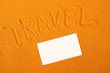 Travel sand writing