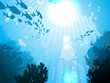 Oceanic fishes against the sun