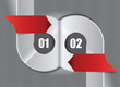 Vektor: Abstract background with two spaces for text Abstract background with two spaces for text