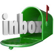 Illustration: Inbox Word Green Mailbox Incoming Message Email Inbox Word Green Mailbox Incoming Message Email