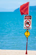 Jelly fish warning sign