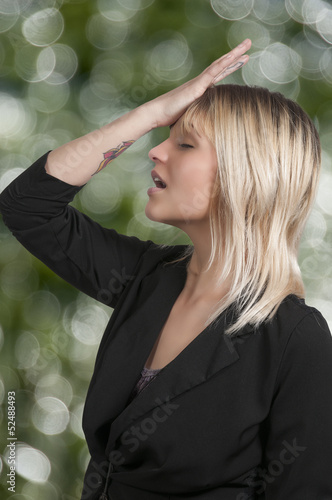 Photo: Forgetful woman Forgetful woman