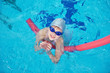 Photo: happy children group at swimming pool happy children group at swimming pool