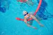 Photo: happy children group at swimming pool happy children group at swimming pool