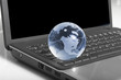 Globe on a keyboard