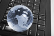 Globe on a keyboard