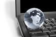 Globe on a keyboard