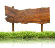Wooden signs