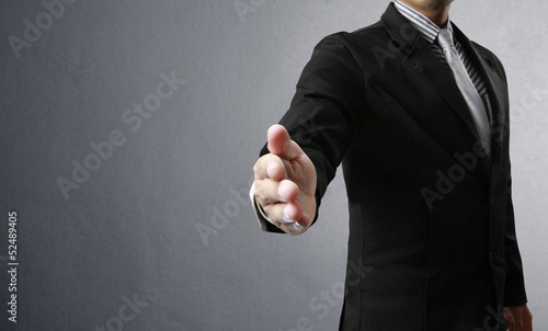 Photo: open hand ready to seal open hand ready to seal