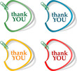 Thank you - grateful bubbles, stickers set
