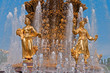 sculptures on the fountain
