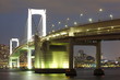 Rainbow Bridge from Odaiba, Tokyo, Japan