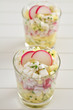 Foto: Radieschen Salat im Glas Radieschen Salat im Glas