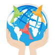 Earth in hands.