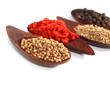 Various kinds of spices - Coriander Seed, Goji Berry,Cumin,Black