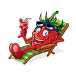 Berry on Beach Chair