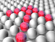 Illustration: Arrow configured in red ball Arrow configured in red ball