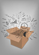 Vector: Open box business strategy plan concept idea vecor Open box business strategy plan concept idea vecor