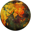 pakistan on globe map
