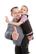 Allein erziehender Vater mit seinem Sohn