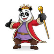 Vektor: Panda King Panda King
