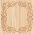 Vintage carved wooden frame