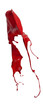 splashes of red paint isolated on white background