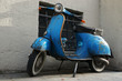 canvas print picture - Blauer Roller