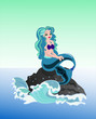 siren on blue