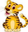 cute baby tiger posing
