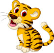 cute baby tiger posing