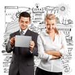 Photo: Business Woman and Man Business Woman and Man