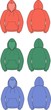 Vector illustration of smocks