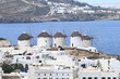 Windmills of Mykonos island in Greece