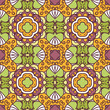 floral seamless pattern with ethnicity motif
