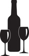 bottle and glass of wine