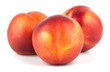 Nectarine fruit isolated on white background