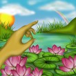 Illustration: guarda l'arcobaleno guarda l'arcobaleno