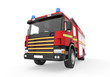 Fire Truck Isolated on White Background