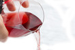spilling wine