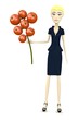 3d render of cartoon character with rowan berry