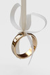 Wedding ring with bow