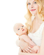 Photo: Young mother hugging baby Young mother hugging baby