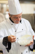 Photo: Chef whisking cream Chef whisking cream