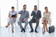 Group of business people in a waiting room